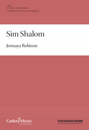 Book cover for Sim Shalom (Downloadable Piano/Choral Score)