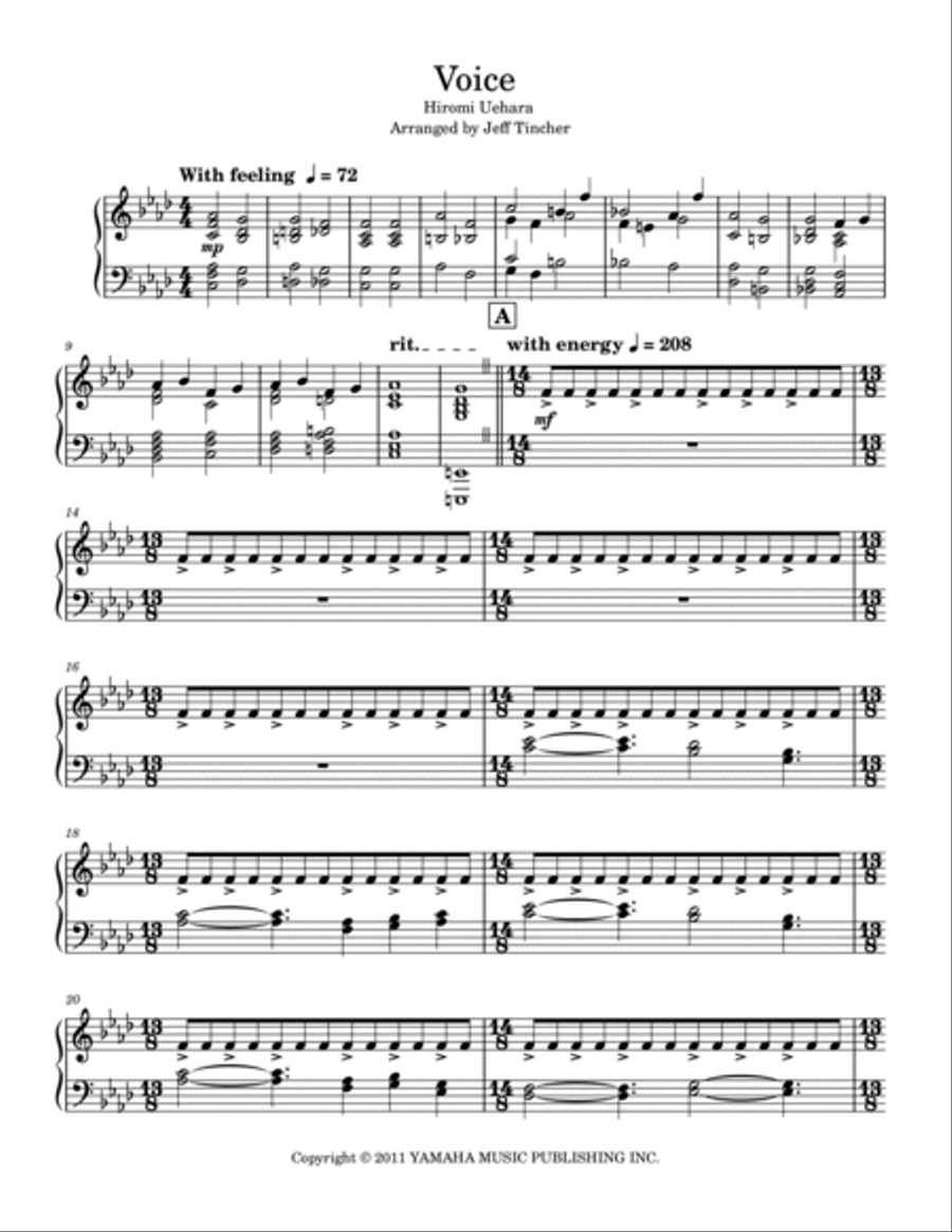 Voice Piano Solo scores gallery preview page 2