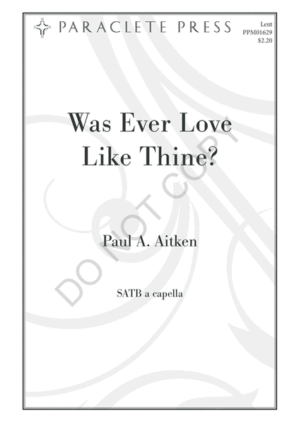 Was Ever Love Like Thine? image number null