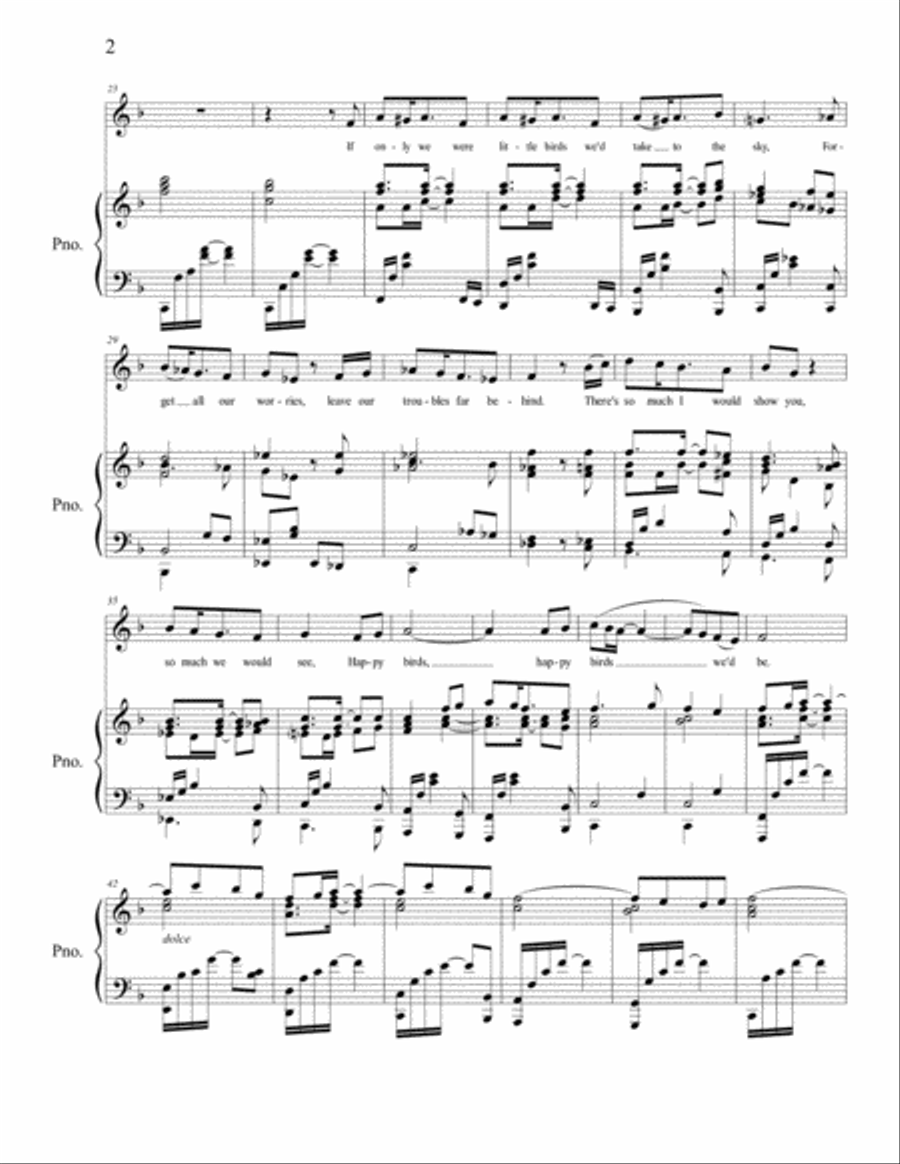 Little Birds Piano scores gallery preview page 2