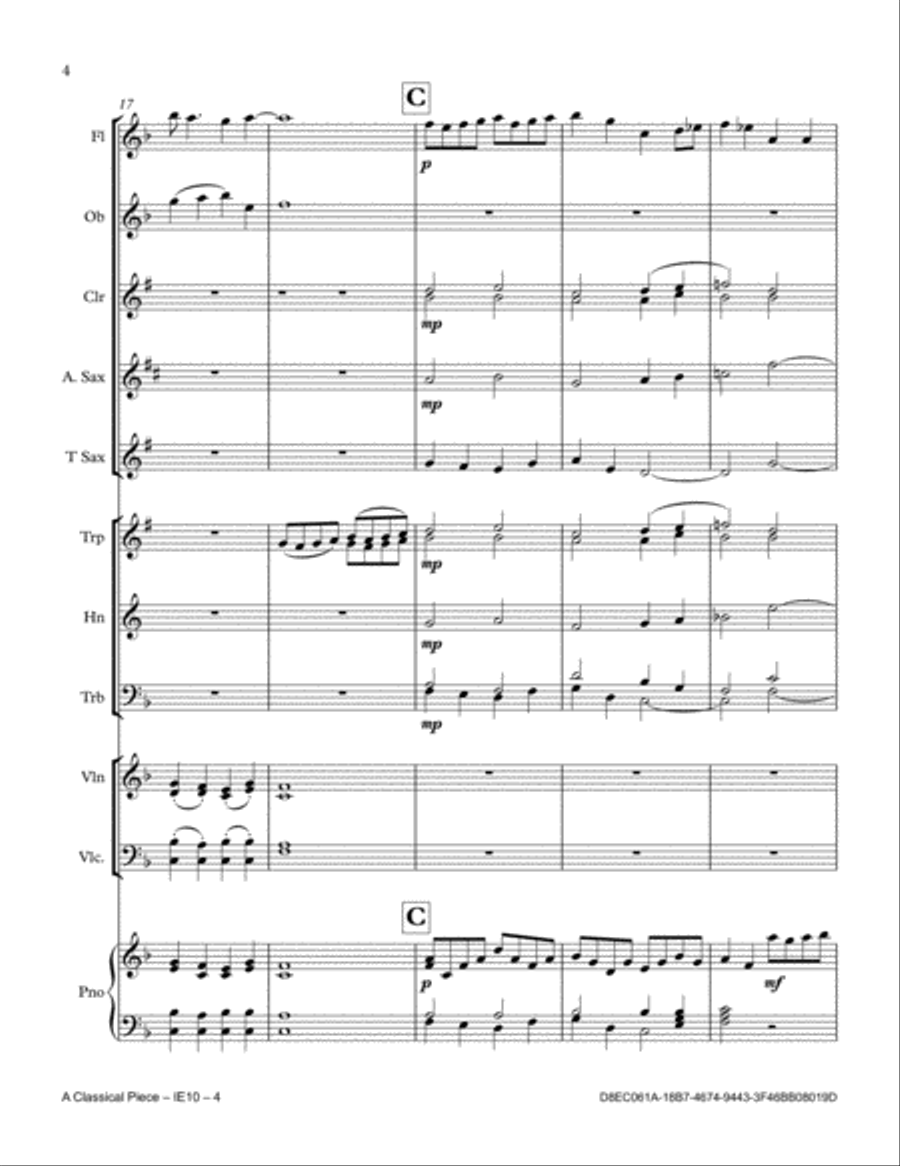 A Classical Piece Full Orchestra scores gallery preview page 4
