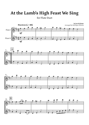 At the Lamb's High Feast We Sing (Flute Duet) - Easter Hymn