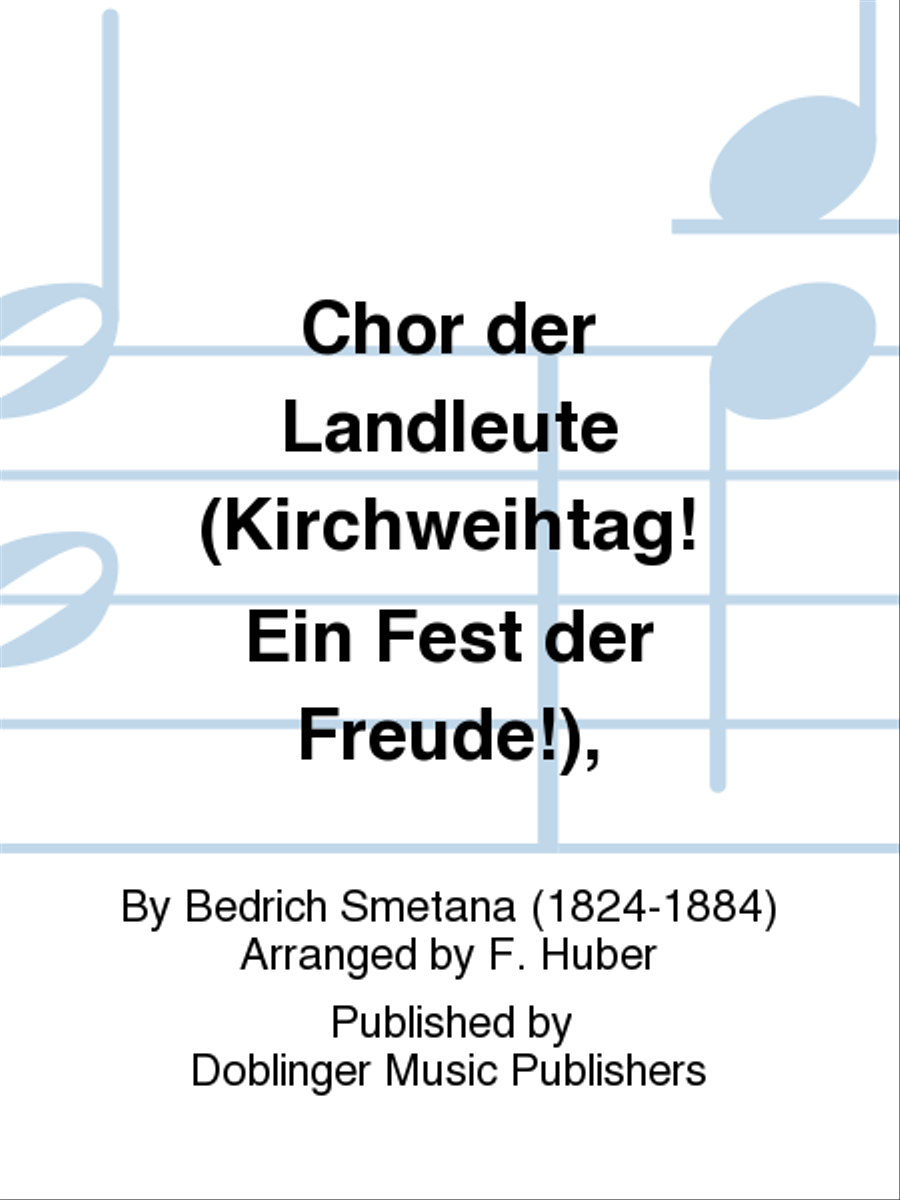 Chor der Landleute (Kirchweihtag! Ein Fest der Freude!) Choir scores gallery preview page 1