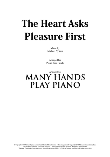 The Heart Asks Pleasure First
