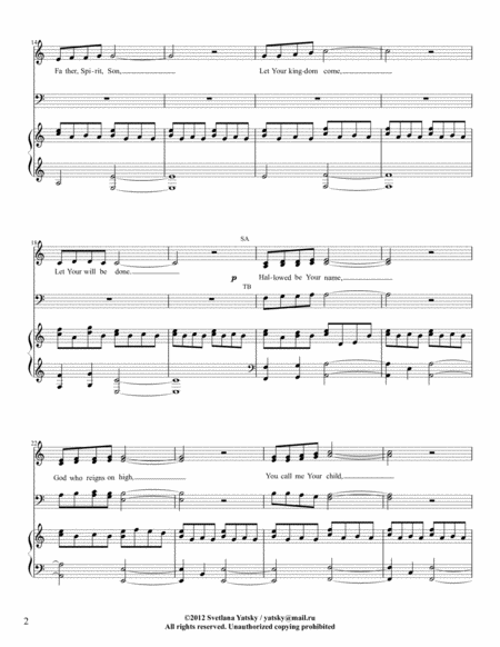 Hallowed Be Your Name (SATB)
