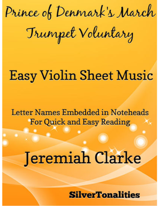 Prince of Denmark's March Trumpet Voluntary Easy Violin Sheet Music