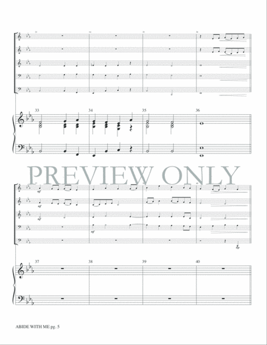 Abide with Me Abide with Me Brass Ensemble scores gallery preview page 7