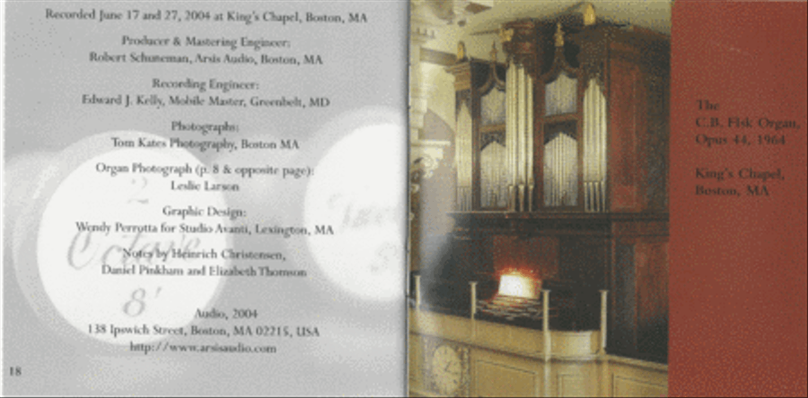Heinrich Christensen Plays the C.B. Fisk Organ, King's Chapel, Boston Organ scores gallery preview page 11