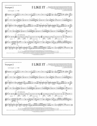 I Like It (arr. Tom Wallace) - Trumpet 2