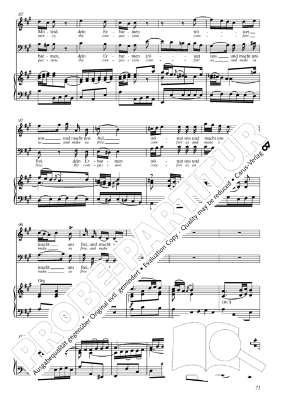 Christmas oratorio (Weihnachtsoratorium, Teile I-III) 4-Part scores gallery preview page 78