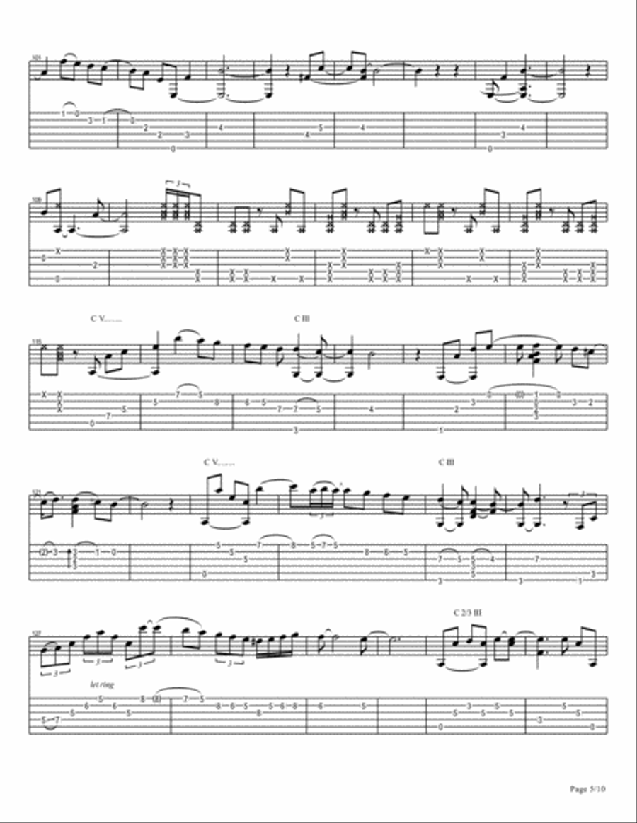 Jean Philippe Bruttmann - Macadam Paseo - 7 - Esperanza Electric Guitar scores gallery preview page 5