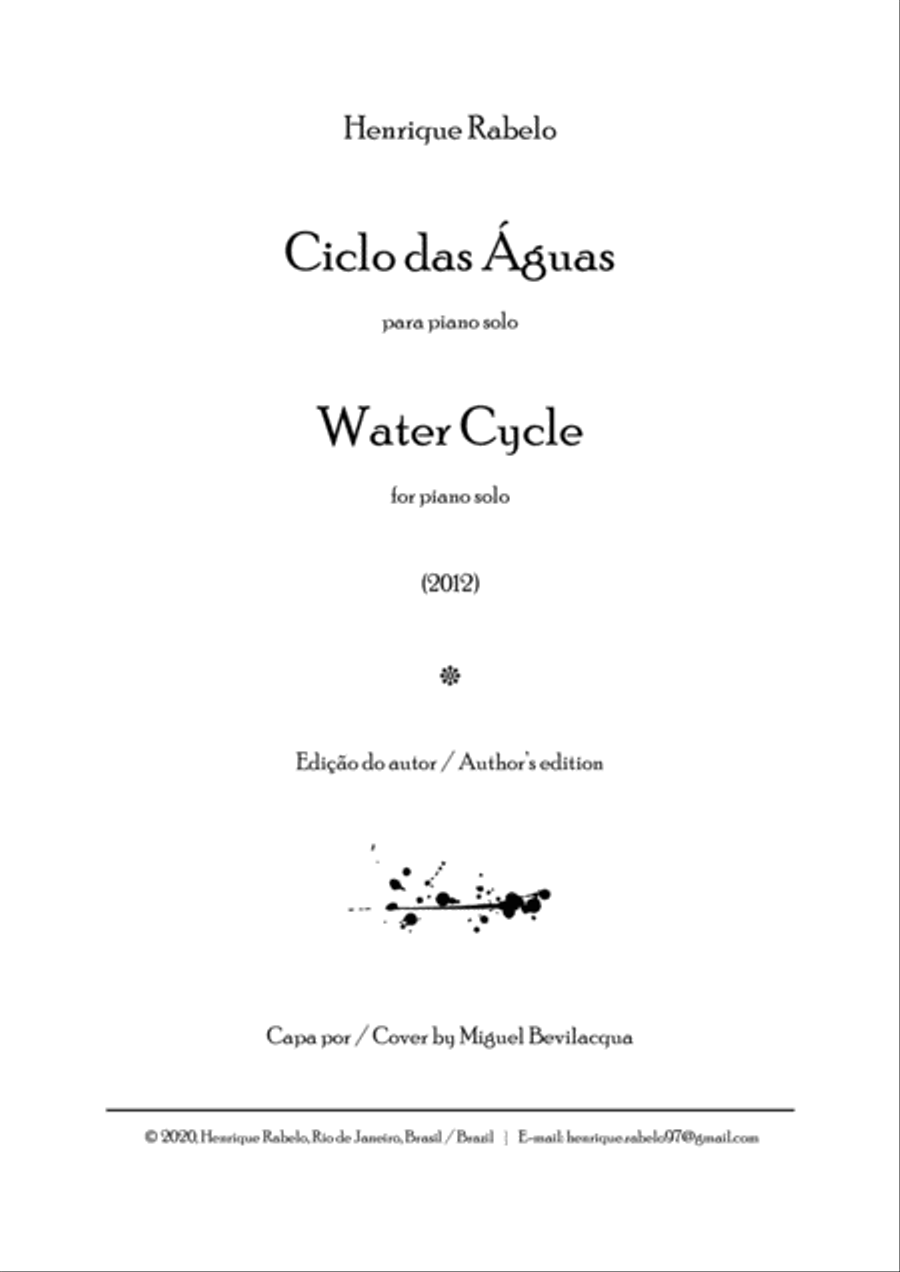 Ciclo das Águas (Water Cycle) - Piano Solo Piano Solo scores gallery preview page 3