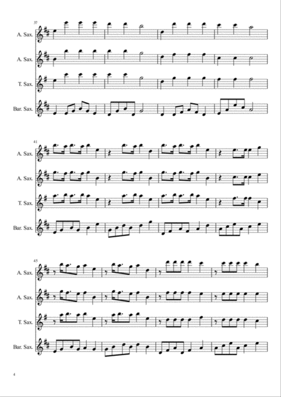 Radioactive Woodwind Quartet scores gallery preview page 4