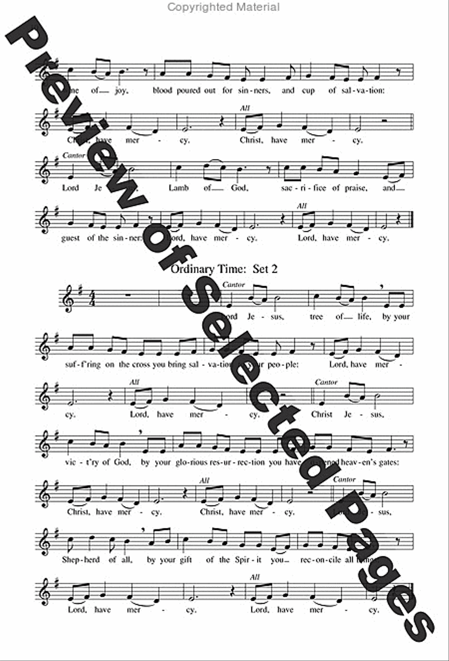 Mass of the Angels and Saints - Choral / Accompaniment Edition 3-Part scores gallery preview page 7