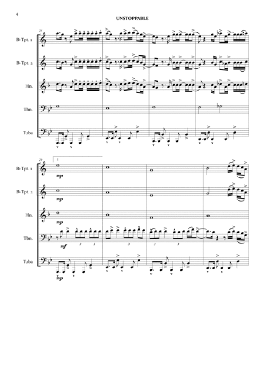 Unstoppable Brass Ensemble scores gallery preview page 6