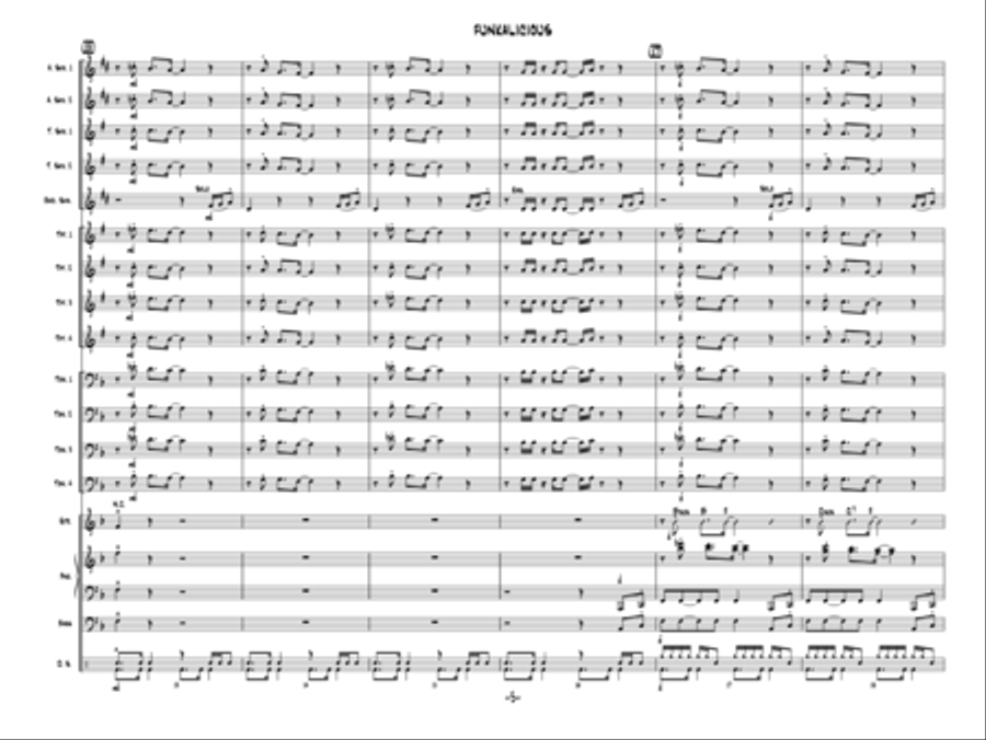 Funkalicious Jazz Ensemble scores gallery preview page 4