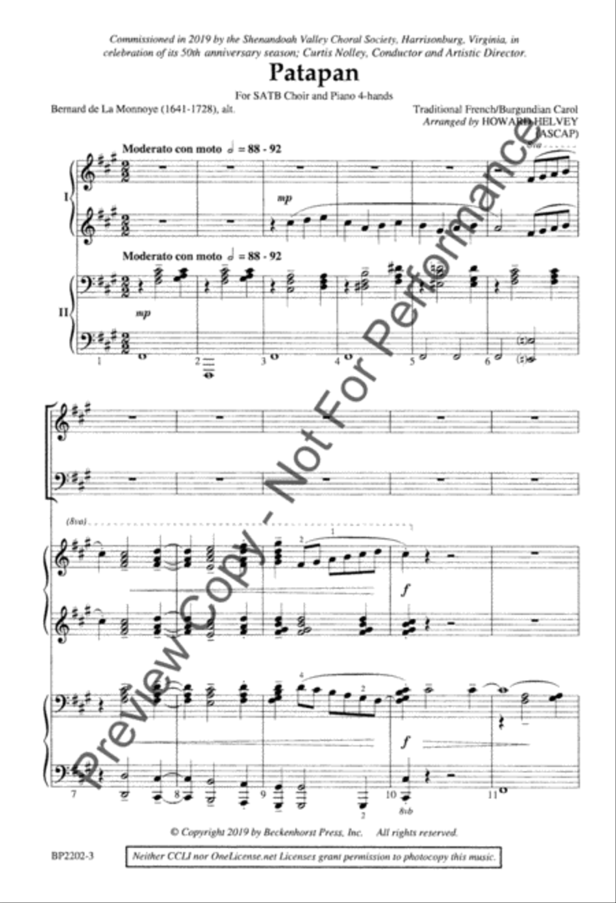 Patapan - Helvey 4-Part scores gallery preview page 3