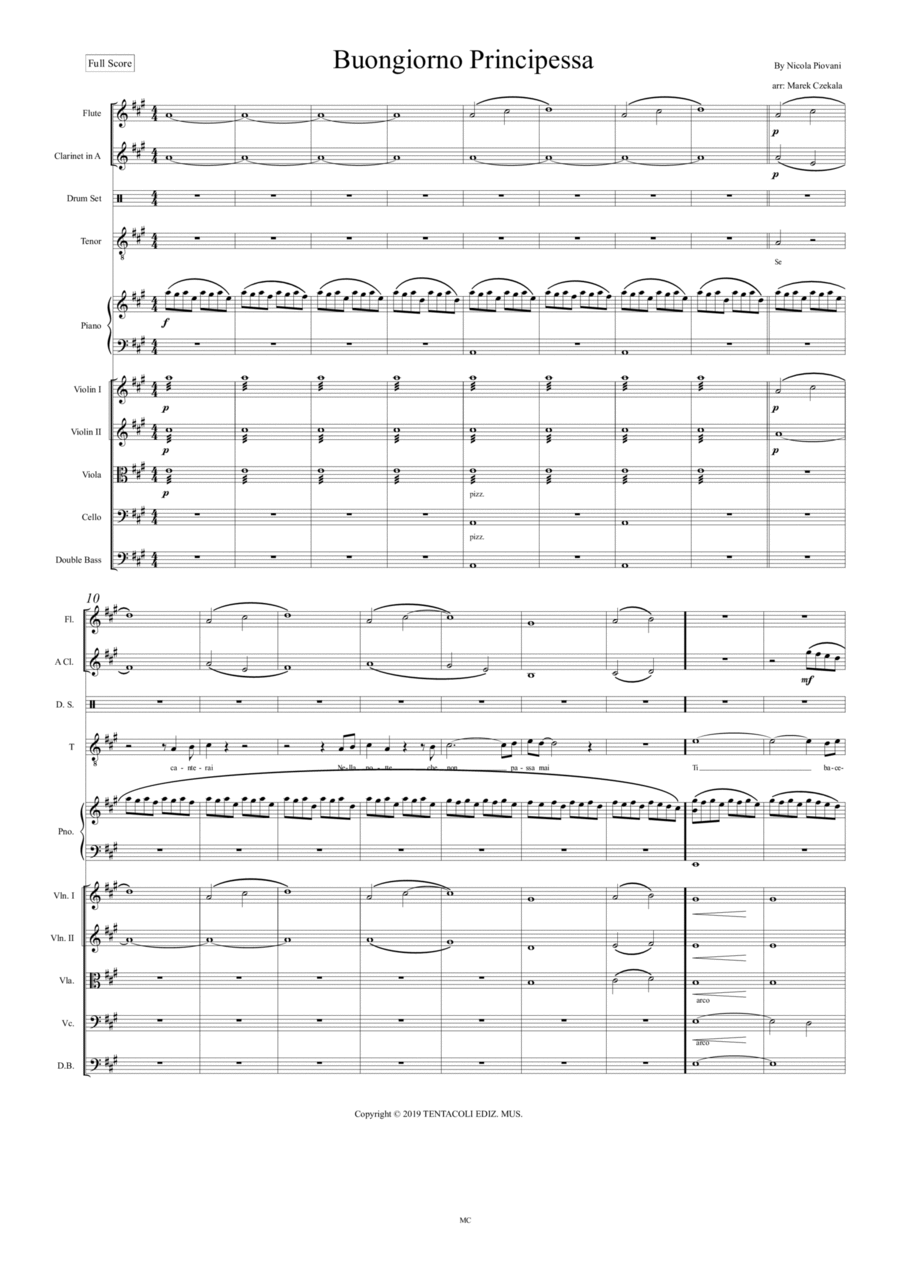 Buongiorno Principessa Large Ensemble scores gallery preview page 1
