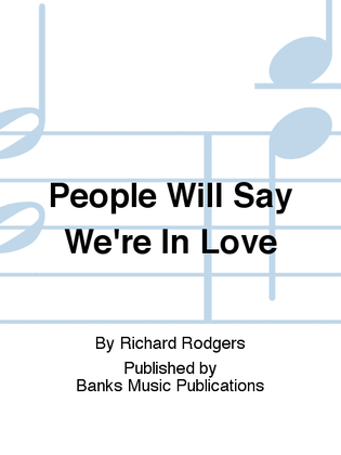 Book cover for People Will Say We're In Love