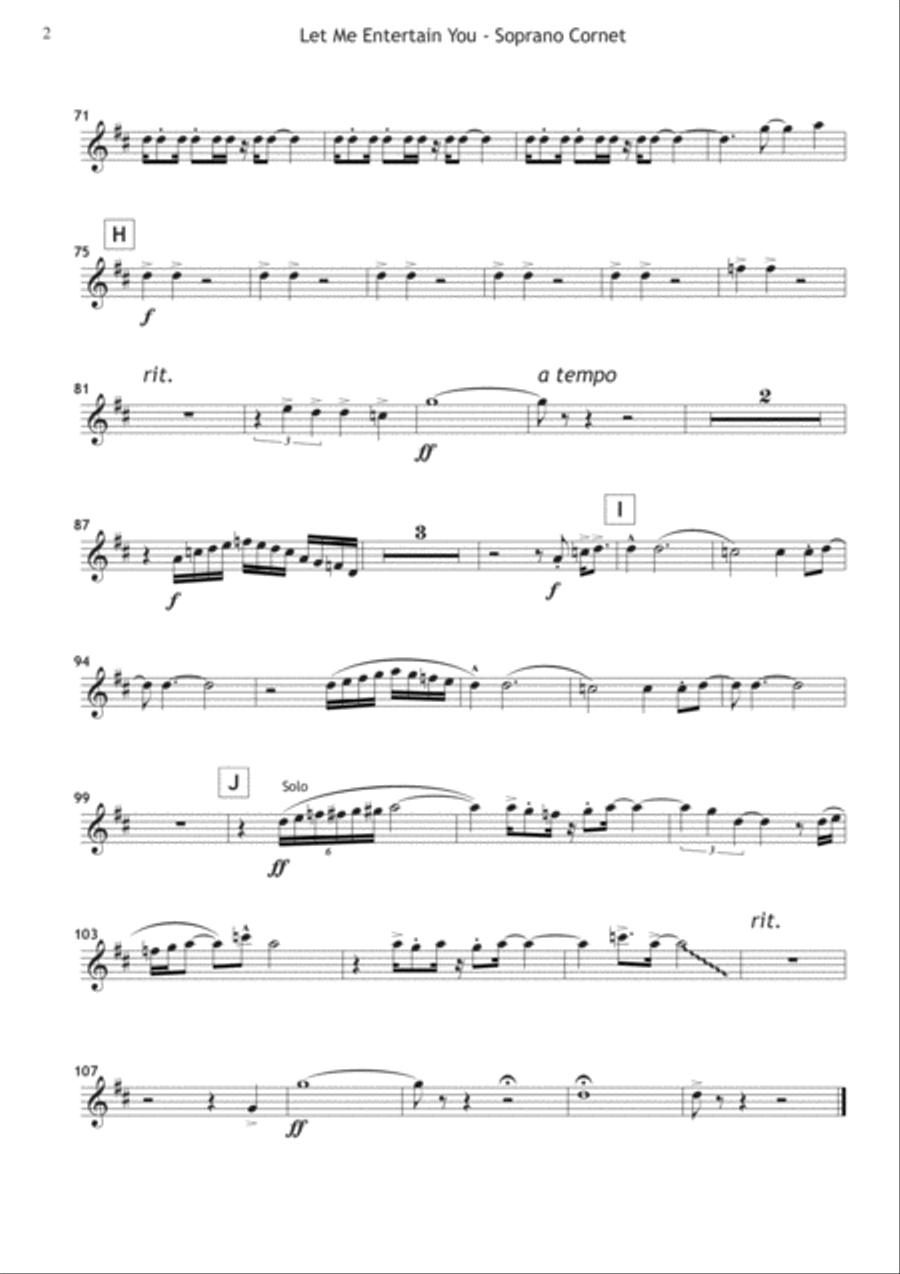 Let Me Entertain You Let Me Entertain You Brass Ensemble scores gallery preview page 2