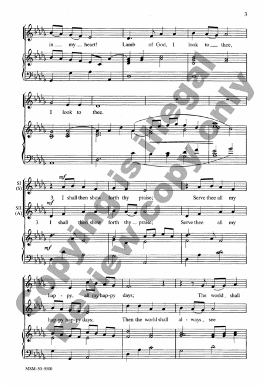 Loving Jesus, Gentle Lamb 2-Part scores gallery preview page 4