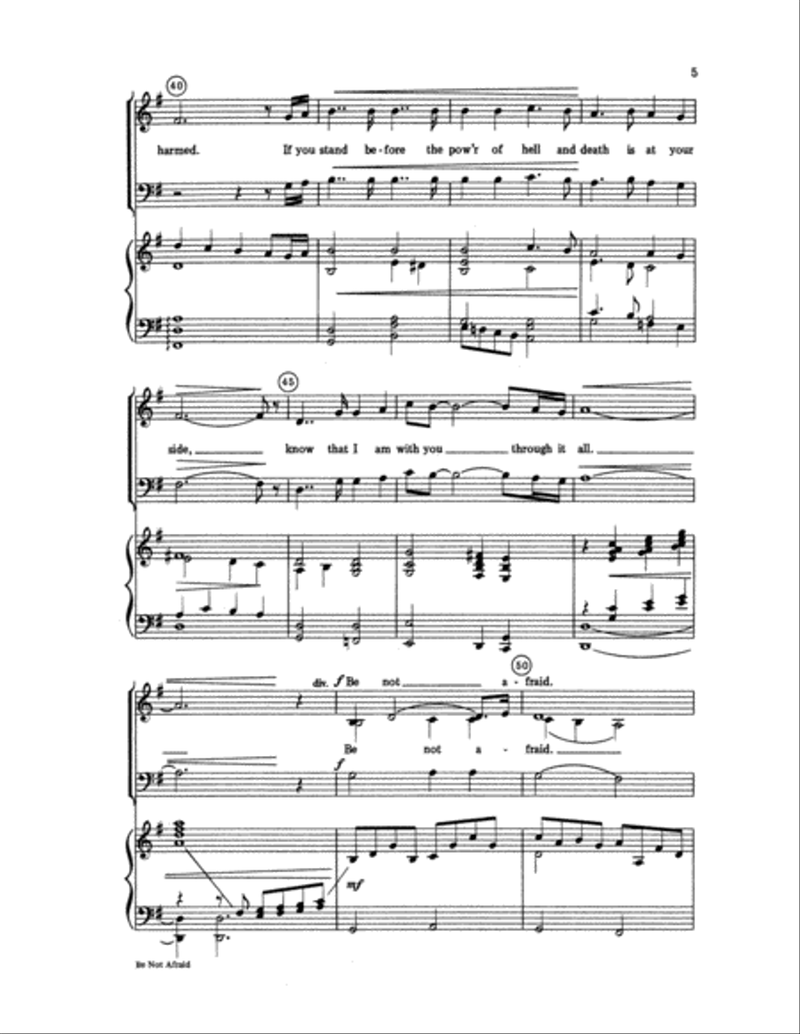 Be Not Afraid 3-Part scores gallery preview page 5