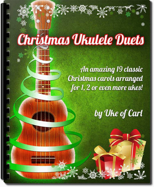 Book cover for 19 Christmas Ukulele Duets