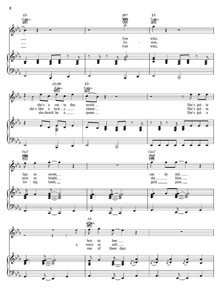 Candy Piano, Vocal, Guitar scores gallery preview page 2