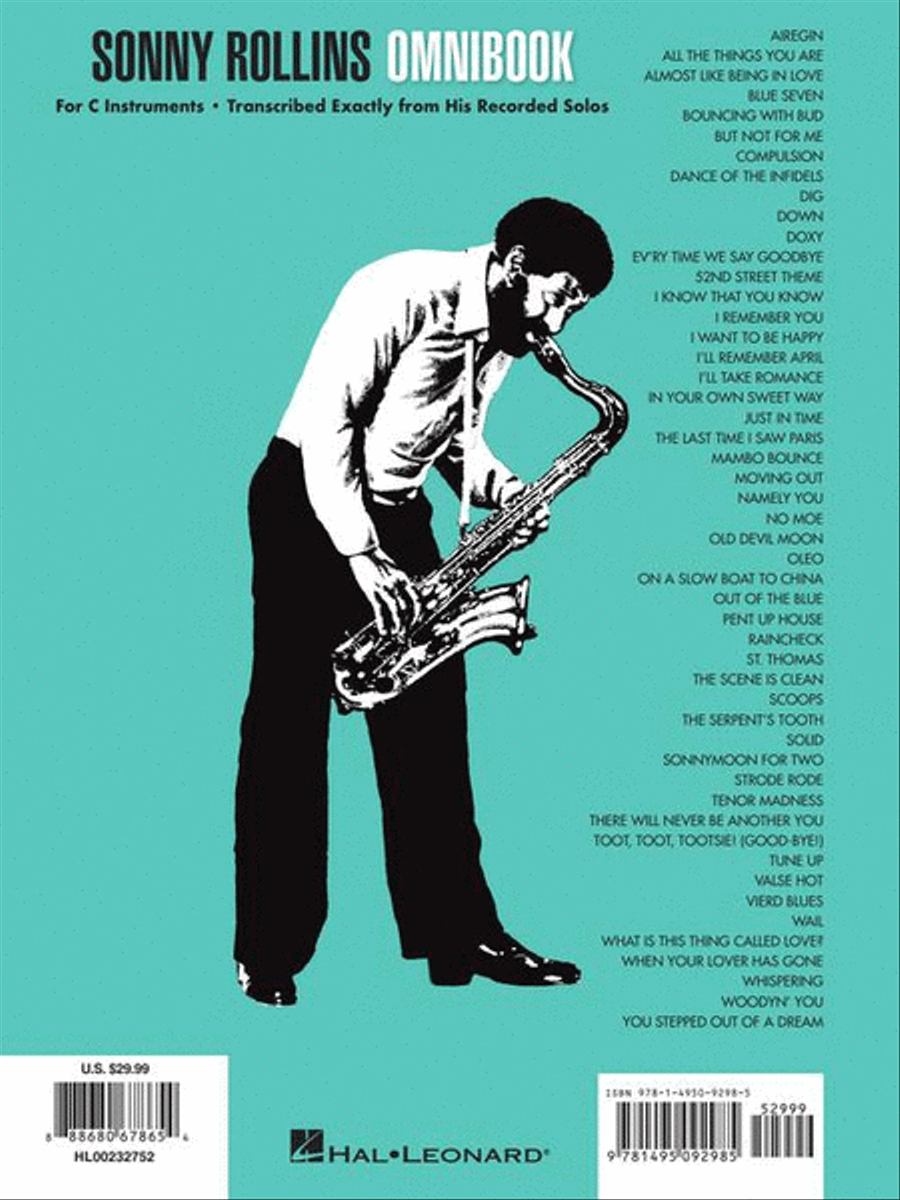 Sonny Rollins Omnibook C Instrument scores gallery preview page 7
