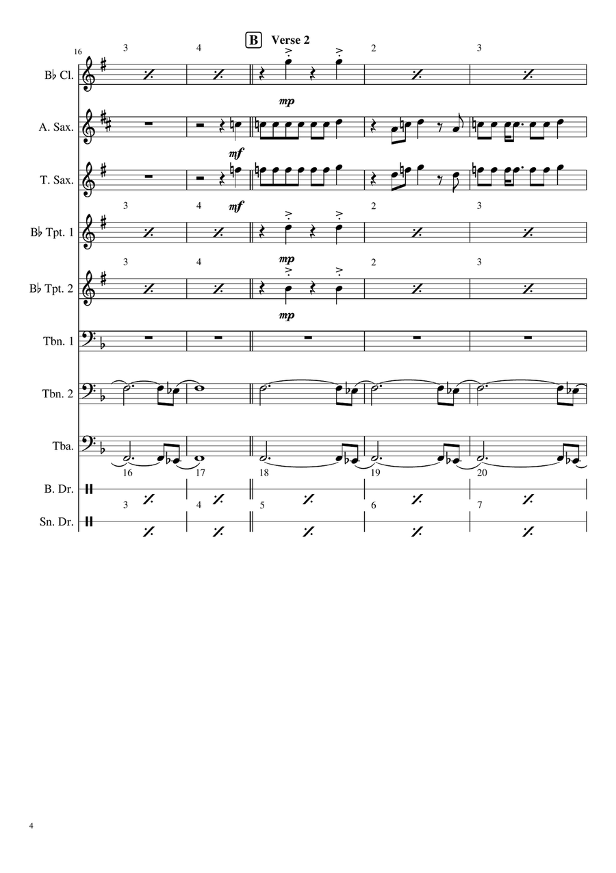 Greenback Boogie Large Ensemble scores gallery preview page 4