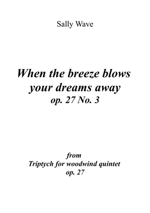 woodwind quintet - When the wind blows your dreams away op. 27 No. 3- 3rd part from Triptych