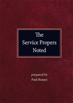 The Service Propers Noted