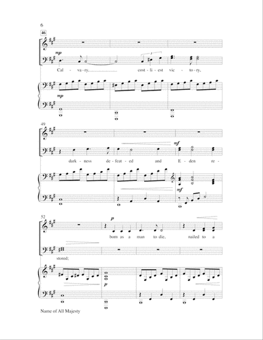 Name of All Majesty Name of All Majesty Choir scores gallery preview page 6