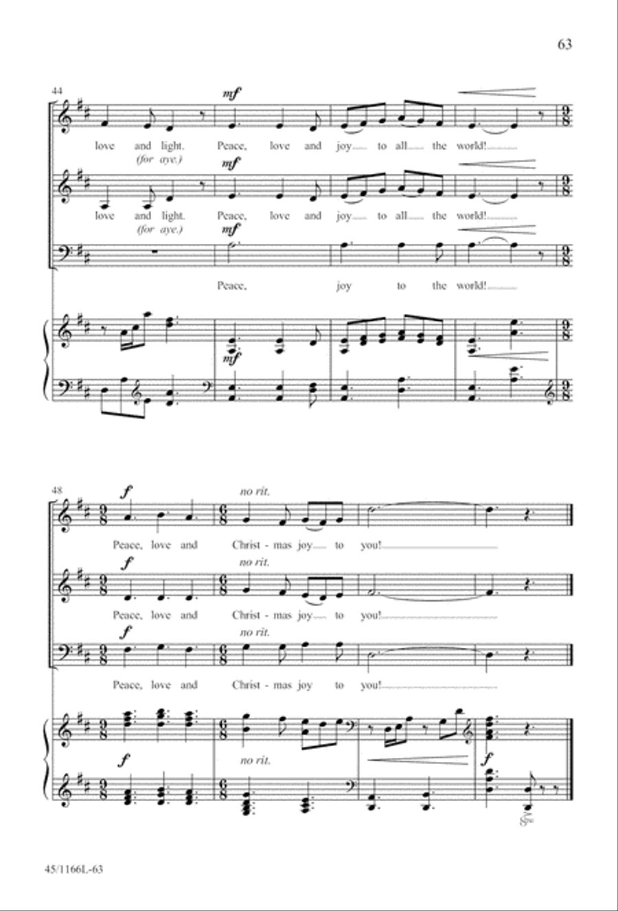 12 Carols for about 12 Singers 3-Part scores gallery preview page 64