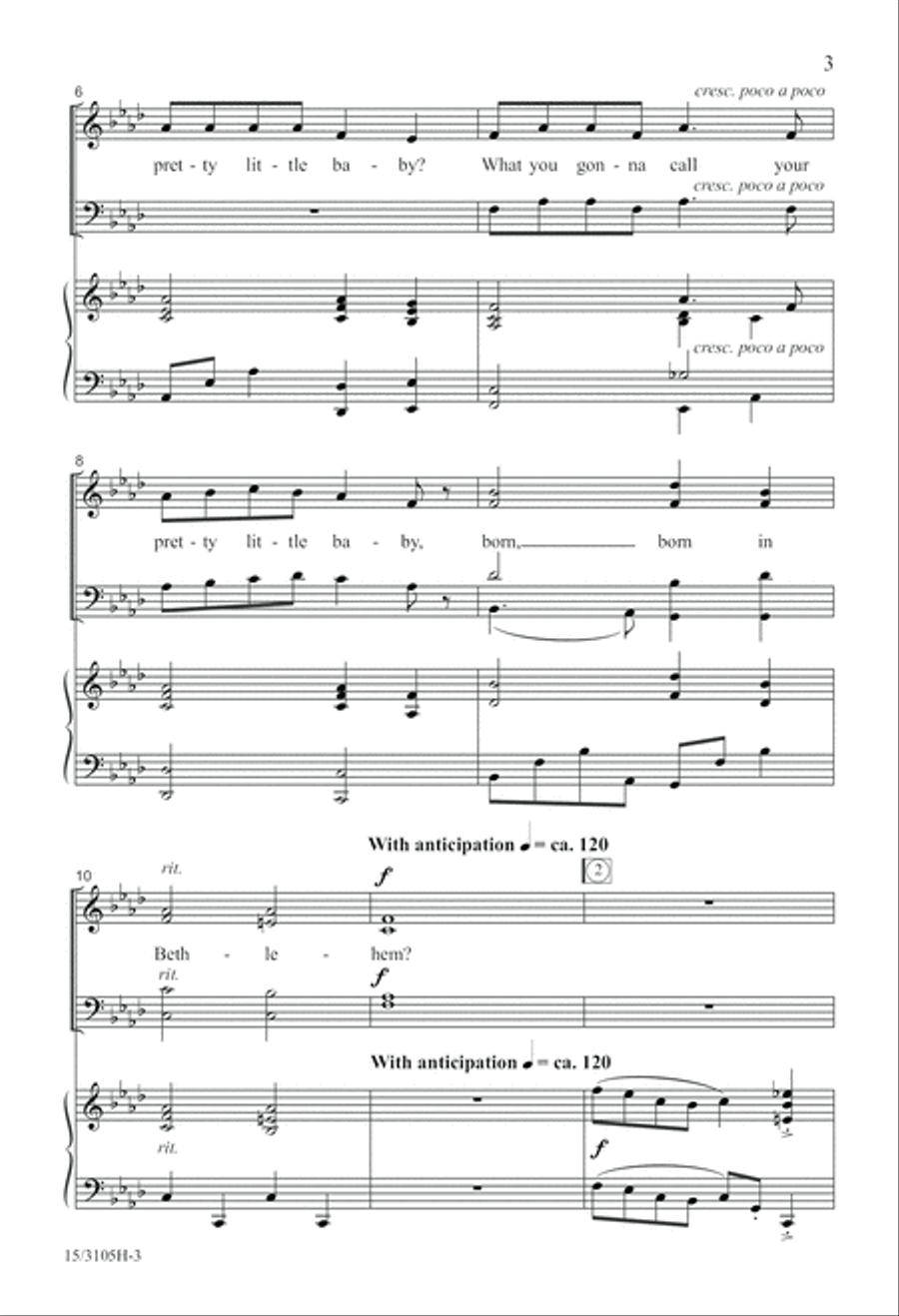 What You Gonna Call Your Pretty Little Baby? 4-Part scores gallery preview page 4