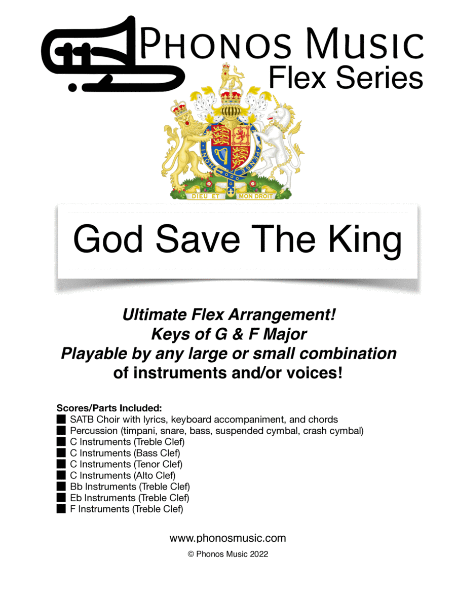 God Save The King! - Ultimate Flex Arrangement School and Community scores gallery preview page 1