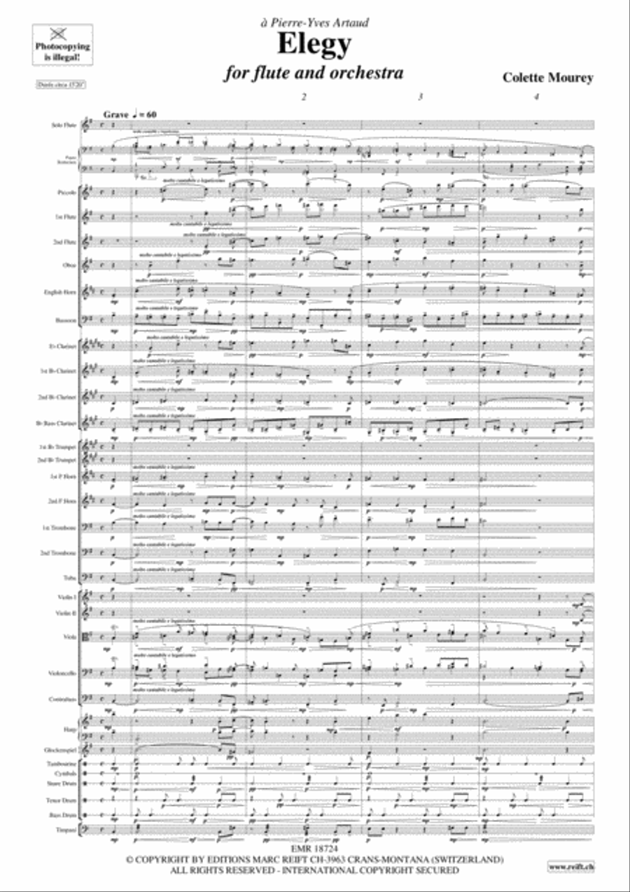 Elegy Elegy Orchestra scores gallery preview page 3
