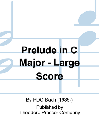 Prelude In C Major - Large Score