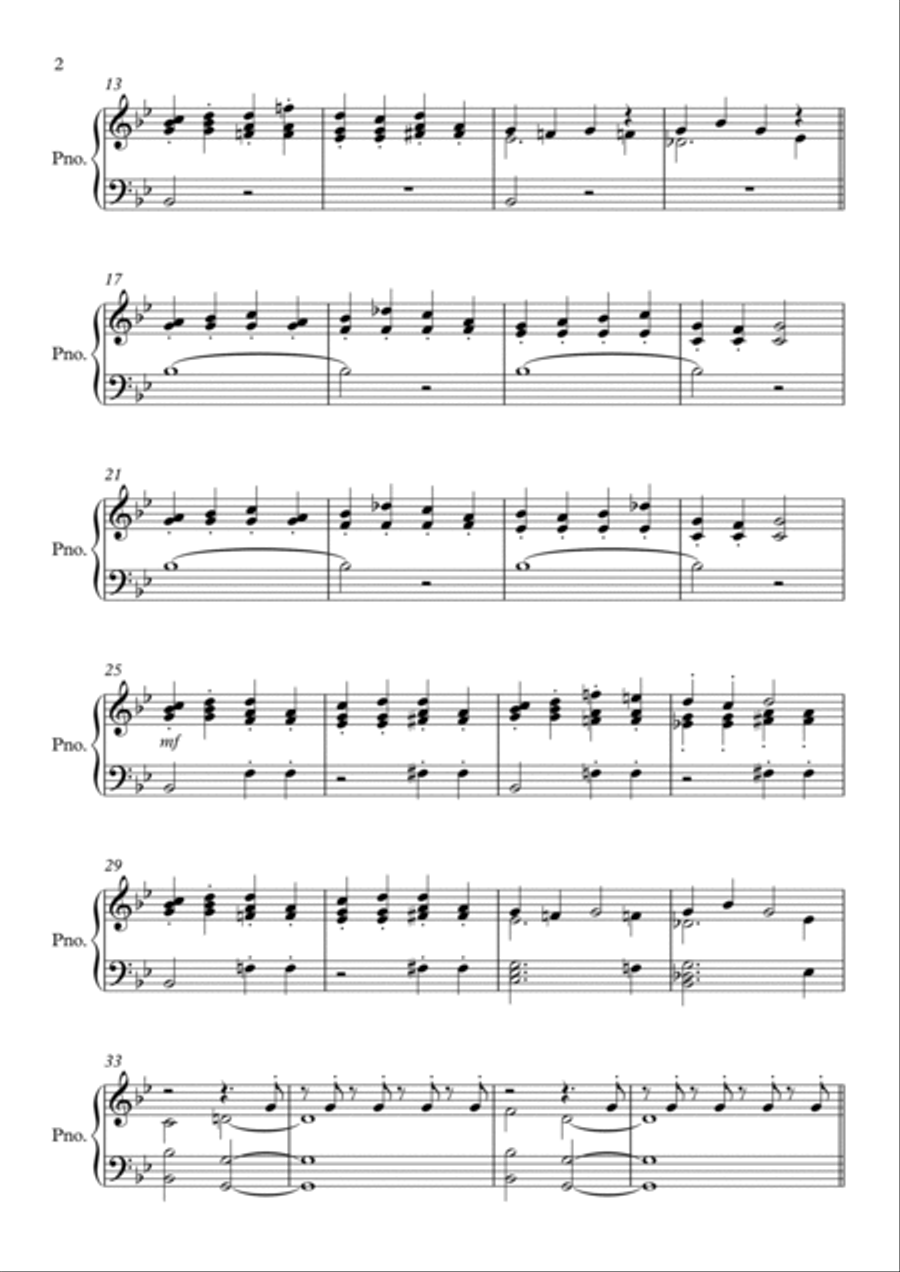 Us - Main Title Theme Us - Main Title Theme Piano Solo scores gallery preview page 2