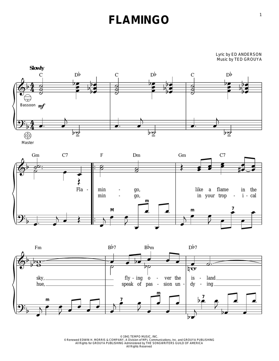 Flamingo Accordion scores gallery preview page 1