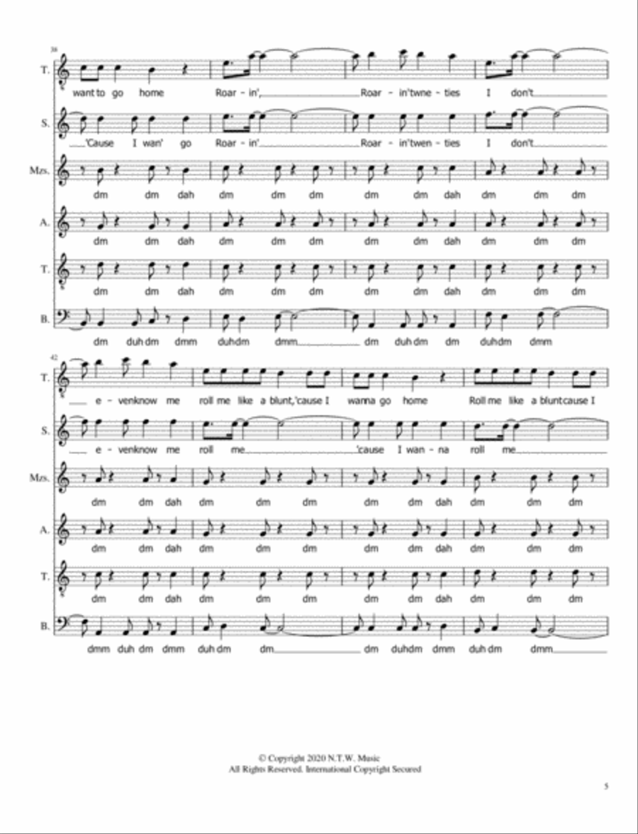 Roaring 20's 4-Part scores gallery preview page 6