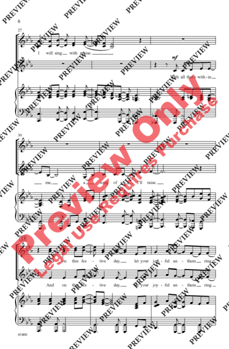 Lift Up Your Voice! Women's Choir scores gallery preview page 5