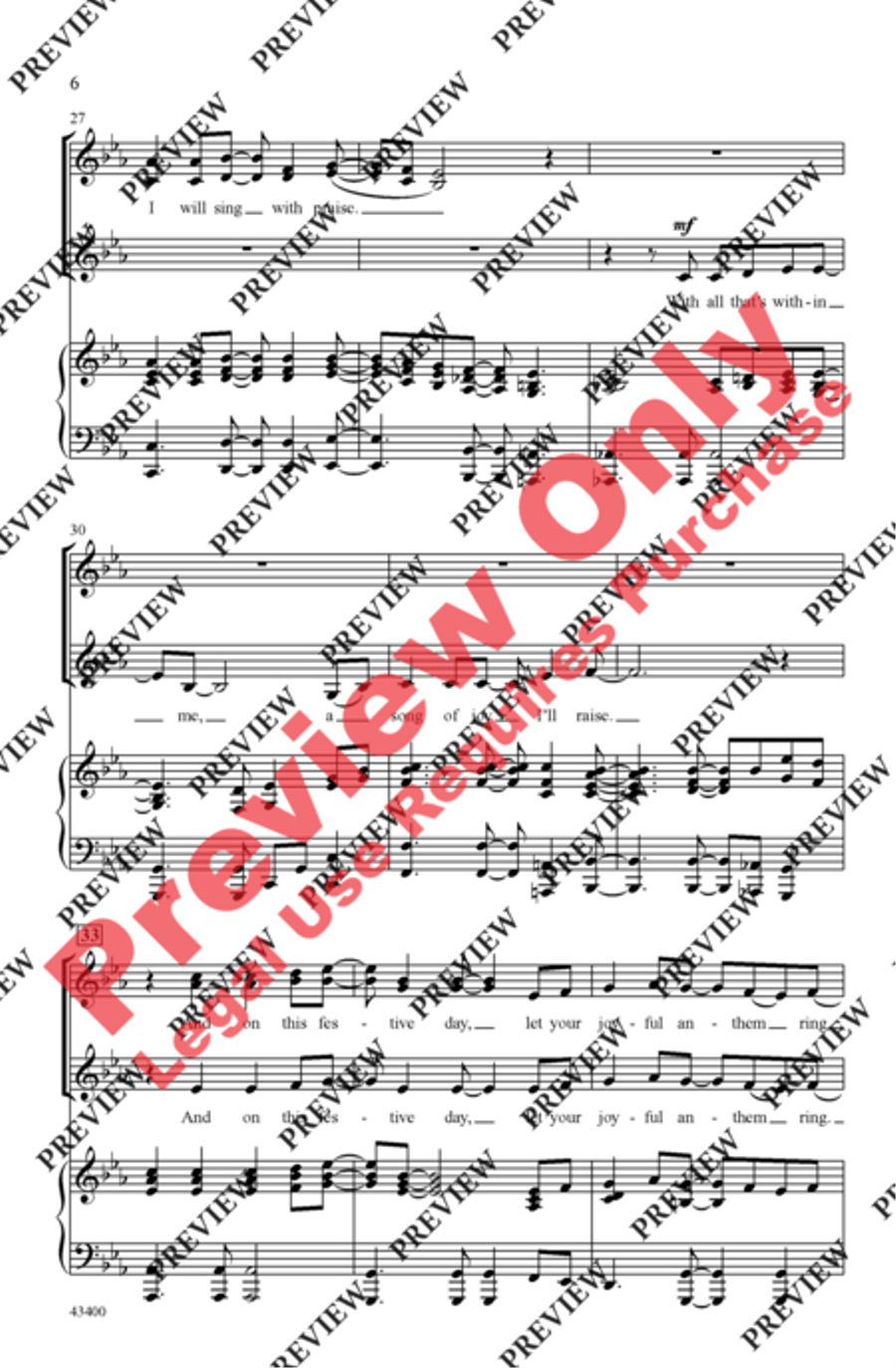 Lift Up Your Voice! Lift Up Your Voice! Women's Choir scores gallery preview page 5