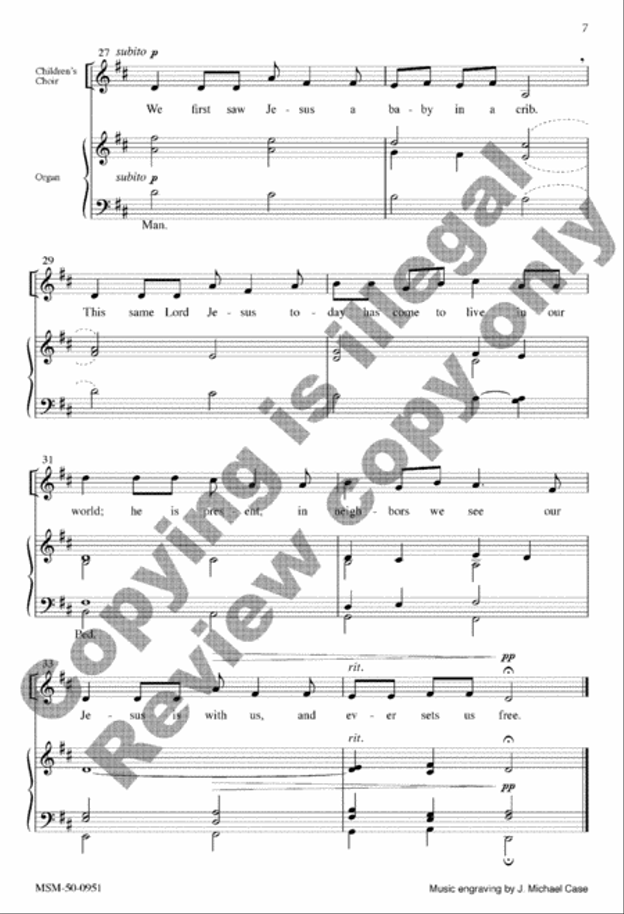 All Earth Is Hopeful 4-Part scores gallery preview page 13