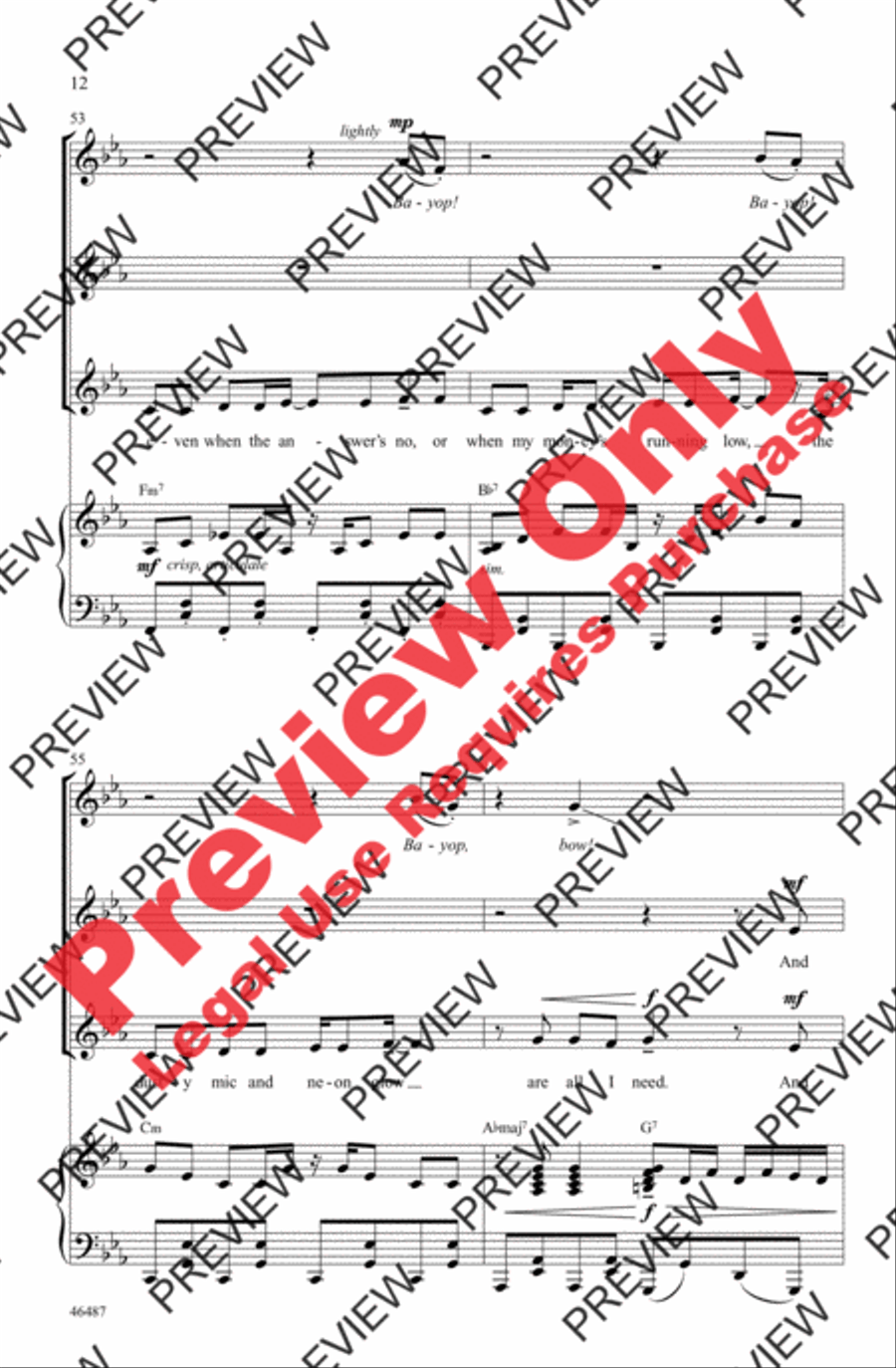 Another Day of Sun Another Day of Sun Women's Choir scores gallery preview page 12