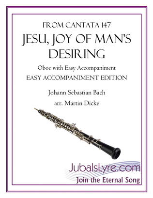 Book cover for Jesu, Joy of Man’s Desiring (Oboe with Easy Accompaniment)