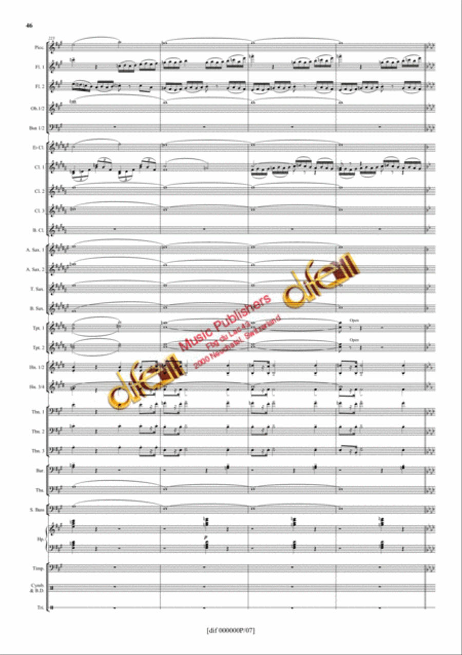 La Moldau Concert Band scores gallery preview page 45