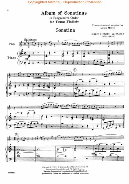 Album of Sonatinas for Young Flutists