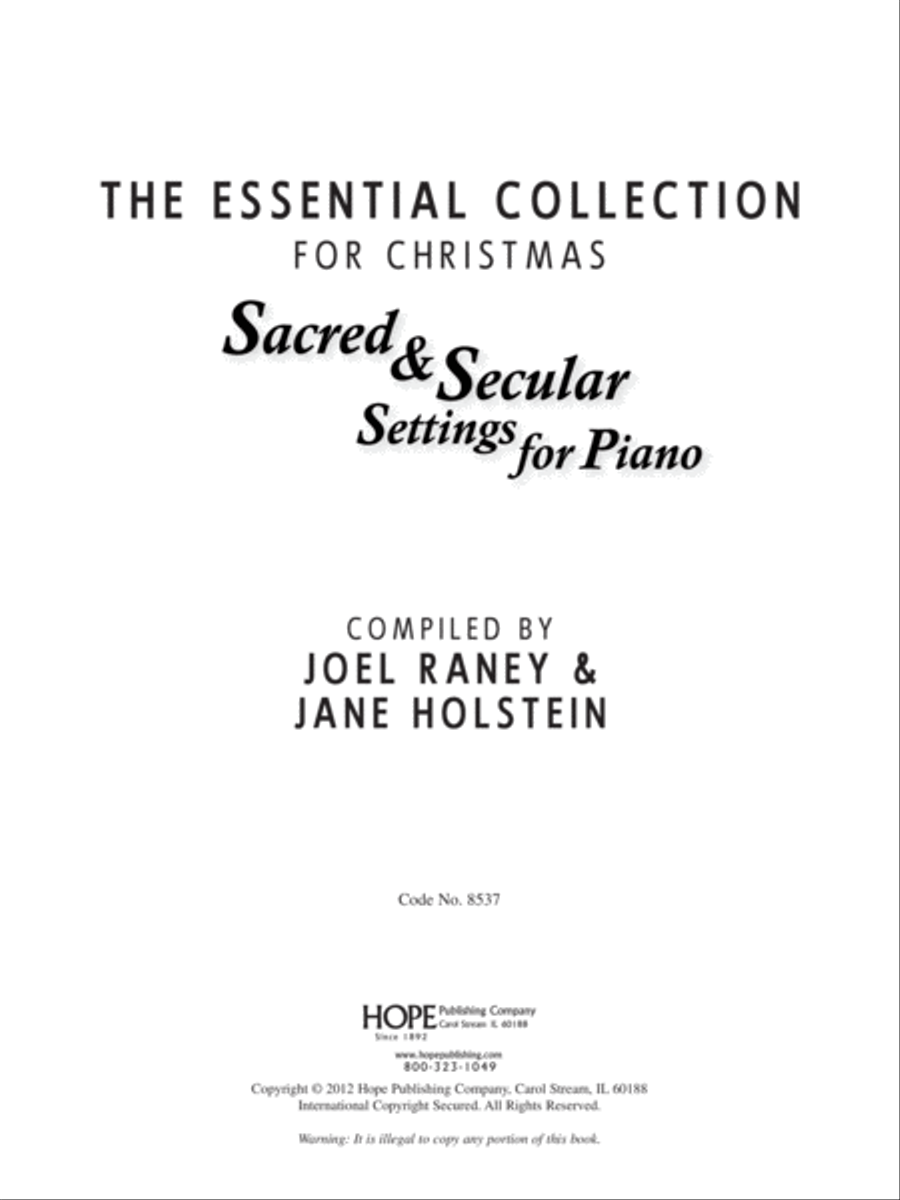The Essential Collection for Christmas Piano Solo scores gallery preview page 2