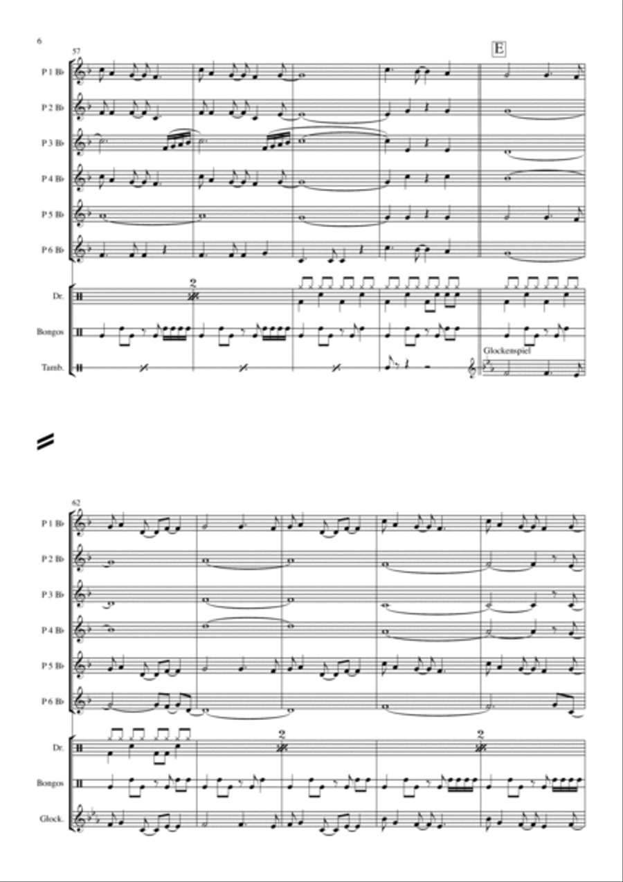 Blinding Lights Concert Band scores gallery preview page 6